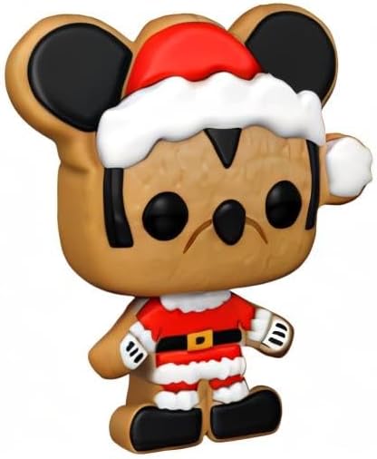 Funko Pop! Mickey Mouse Gingerbread Cookie Vinyl Figure, Multicolor, 3.74-Inch Tall