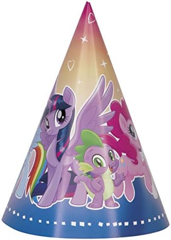 My Little Pony Birthday Party Supplies Favor Bundle Pack Includes 8 Party Paper Hats, 8 Party Paper Blowouts