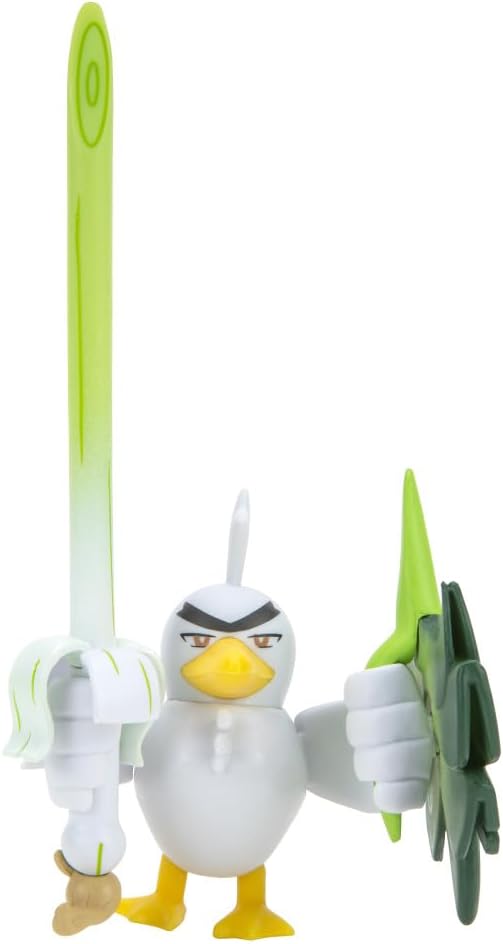 Pokemon Figure Battle Ready! 8-Pack Toy Set - Sword and Shield - 4.5" Ponyta & 2" Pikachu, Eevee, Wooloo, Sneasel, Yamper, Sirfetch'd, Morpeko - Gift for Kids, Boys, Girls - 4+
