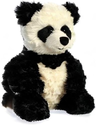 Aurora® Snuggly Tubbie Wubbies™ Panda Stuffed Animal - Comforting Companion - Imaginative Play - Black 10 Inches