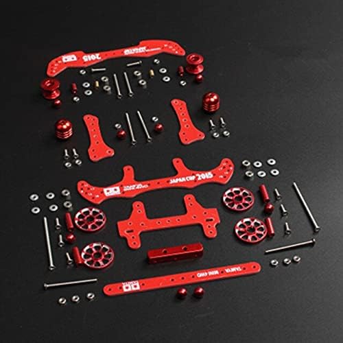 1 Set MA/AR Chassis Modification Spare Parts Set Kit with FRP Parts for Tamiya Mini 4WD RC Car Model - (Color: H009-Red)