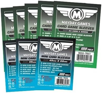 Mayday Games Nemesis Retaliation -Standard Compatible Card Sleeve Bundle
