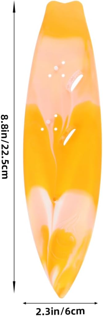 Milisten Mini Surfboard Model 8.85In Plastic Doll Accessories for Pool Party Decorations Summer Beach Birthday Cupcake Toppers