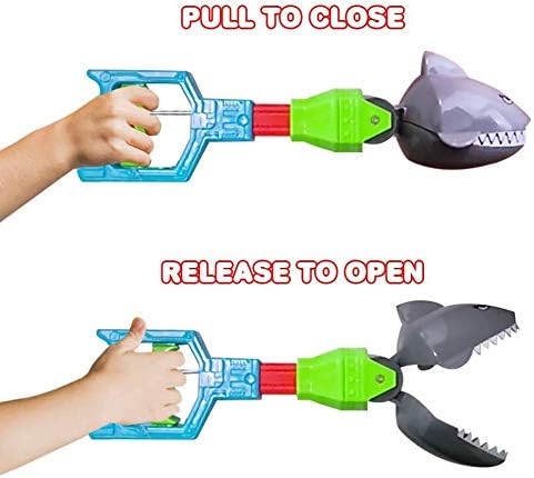 ArtCreativity Shark Robot Hand, 1 PC 14 inches Cool Shark Grabber, Creature Reacher Toy for Kids, Durable Plastic Animal Grabber, Sea Creature Birthday Gift or Party Favors for Boys and Girls