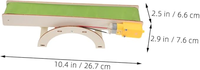 2pcs DIY Electric Conveyor Belt Kit Interactive Preschool Learning for Early Stem Education Fun Assembly Model for Science Engineering Projects