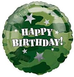Army Tank Camouflage Party Supplies Birthday Balloon Bouquet Decorations