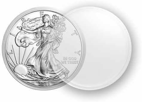 100 Guardhouse 40.6mm Airtight Coin Capsules for American Silver Eagle