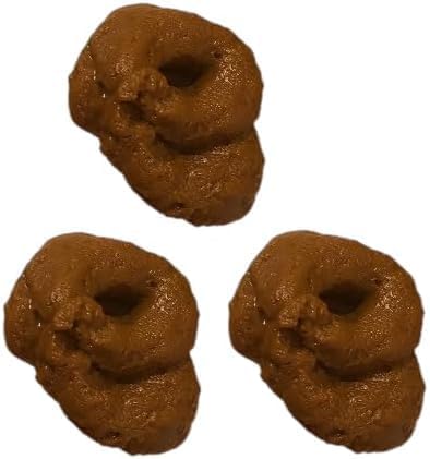 3Pcs Fake Poopy Games, Realistic Fake Poop, Novelty Floating Fake Poop Toys for April Fools' Day Prank, Perfect Gag Gift, Prank Gift, Gags and Practical Joke Games Novelty and Gag Toys（Brown）