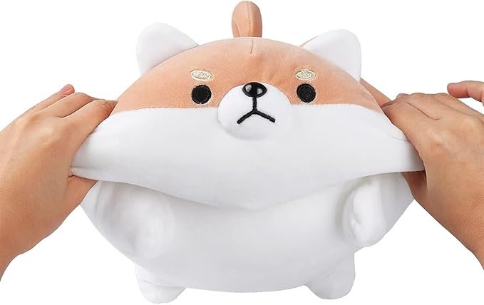 Auspicious beginning Corgi Plush-8'' Shiba Inu Plush, Corgi Plushies Stuffed Animal Dog Plushie, Kawaii Plushies Anime Plush Kawaii Body Pillows Shiba Inu Gift for Kids