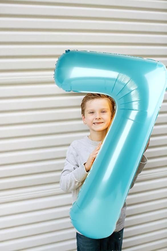 40 Inch Pastel Blue Numbers 9 Balloon, Balloons Decorations for 9 19 90 Birthday Party, Engagement, Wedding, Graduations, Photo Shoot Supplies