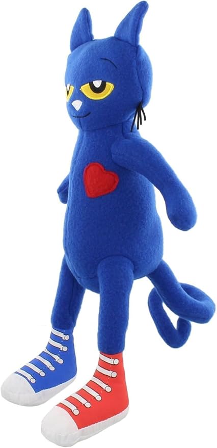 MerryMakers Pete the Cat Plush Doll, 14.5-Inch , Blue