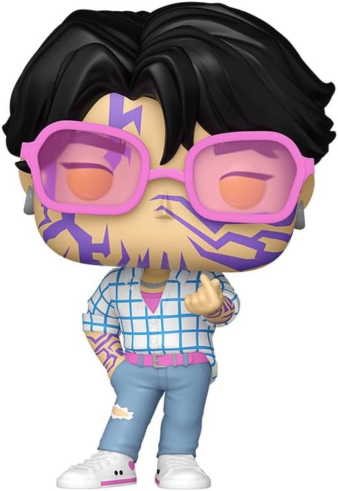Funko Pop! Animation: Kpop Demon Hunters - Saja Boys Jinu Demon Pattern (Chase Variant) Vinyl Figure Collectibles Bundled with Box Protector