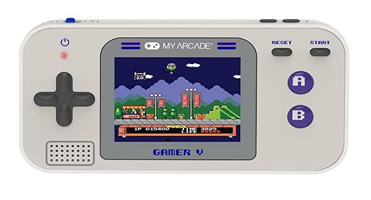 My Arcade Gamer V Classic-Purple: Portable Gaming System with 220 Games, 2.5" Color Display, Pocket Size (DGUN-3920)