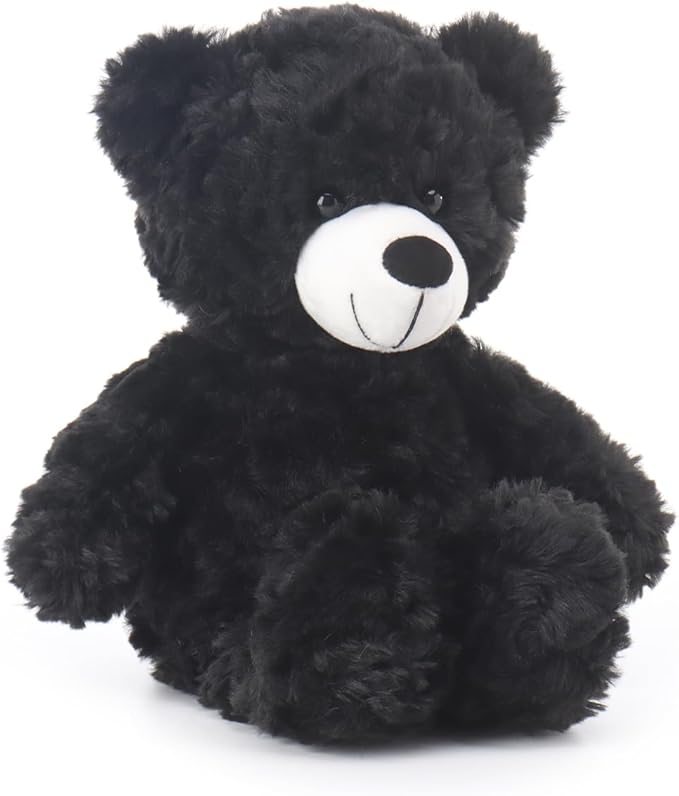 Apricot Lamb Black Flower Bear Stuffed Animals for Kids, Soft Cute Plush Toys for Baby Girl and Boy, 7.9 Inches