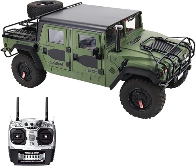 wheelfun HG 4x4 P415A RC Off-Road Vehicles for 1/10 Pick-up Remote Control Cars Motor Servo ESC Hobby Grade Model(Green)