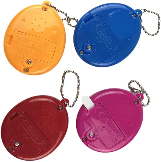 Virtual Digital Pet Toy Handheld Game Machine Game Keychain Decompression Toy (Purple)