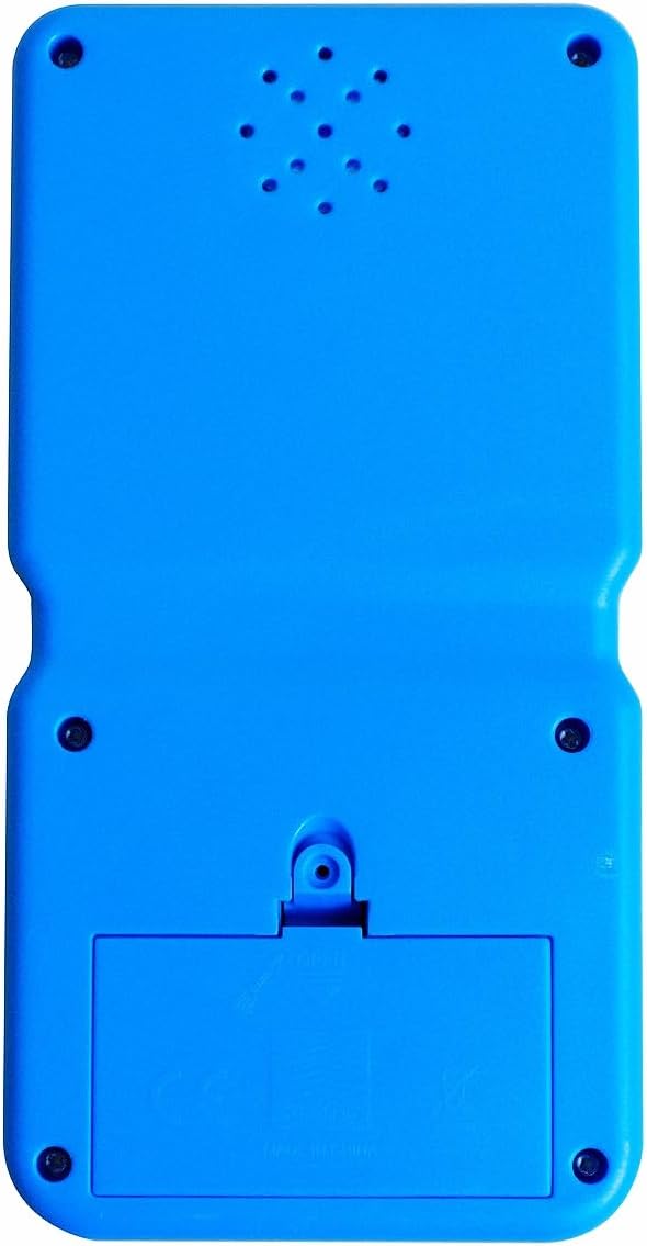 Retro Brick Game Console Large Screen with Green Backlight Built-in 23 Multi-Mode Block Games Classic Nostalgia Speed and Difficulty Adjustable Powered by 2 AA Batteries (Blue)