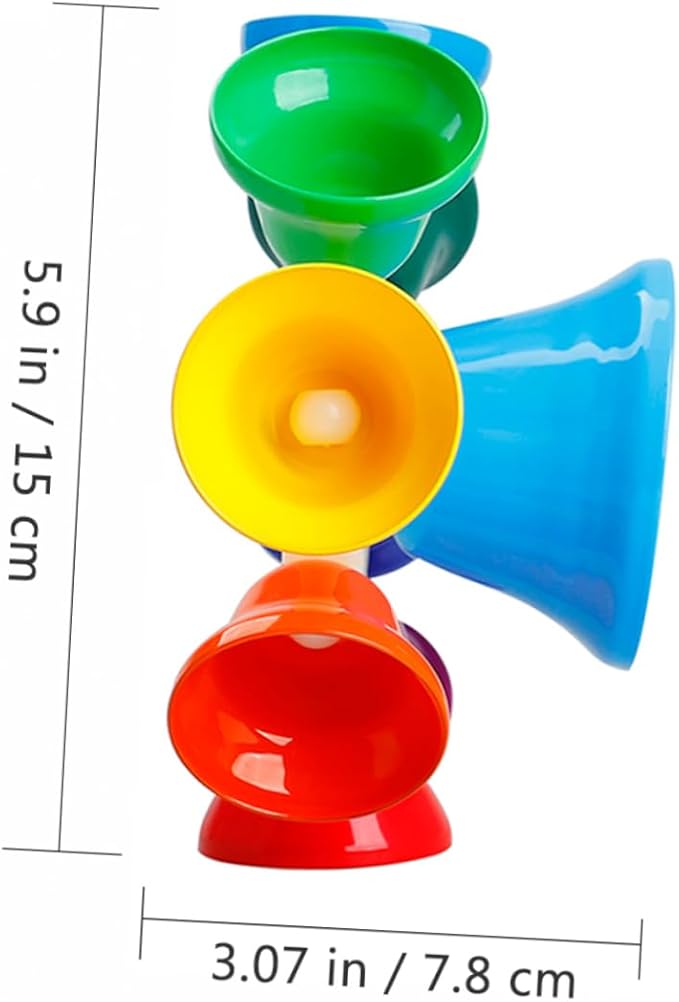 Eight Tone Bell Musical Instrument for Early Education Lightweight for Daycare and Classrooms Engages Hands Learning