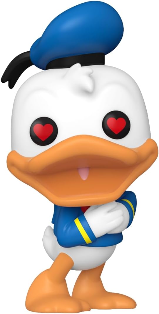 Funko Pop Disney: Donald Duck 90th Anniversary - Donald Duck with Heart Eyes - Collectable Vinyl Figure - Gift Idea - Official Merchandise - Toys for Kids & Adults - Cartoon/Animation Fans