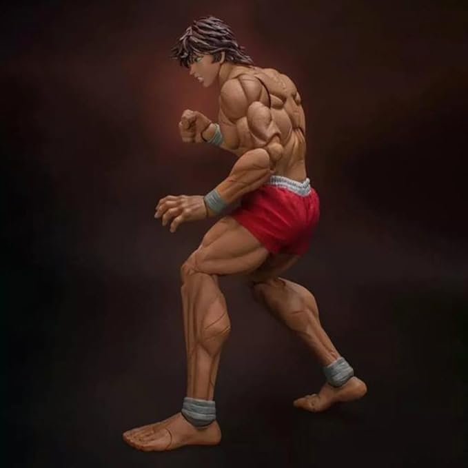 Anime Hanma Yujiro Action Figure 17CM Figure Statue Model, Joints Movable Cartoon Manga Figure Handmade Collectible Desktop Decoration Xmas Birthday Gifts