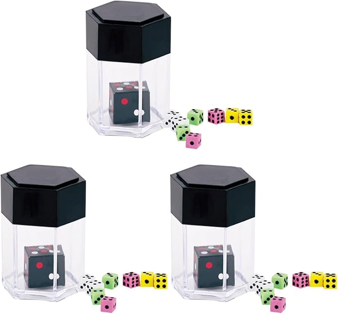 1Set Black Magic Explode Explosion Dice Easy Magic Tricks for Prop Novelty Funny Toy Close-up Performance Joke Prank Toy(Black 7.5cm x 5cm) Use Safety,Magic Kits and Accessories,Novelty and Gag Toys