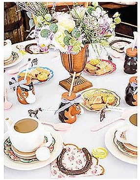 Fun Express Set of 8 Pieces Horse Shaped Cups with Lids & Straws, 4" Cups with 7.5" Straws, Holds 14 oz, BPA Free Plastic, Party Supplies and Favors for Kids, Multi-Color (Pack of 3)