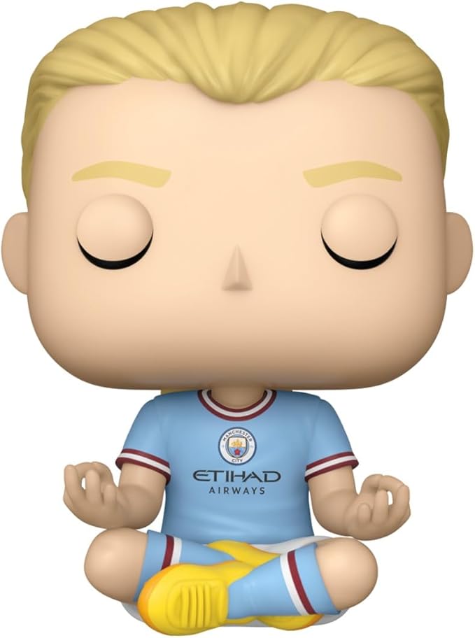 Funko Pop! Football: Manchester City - Erling Haaland - Manchester City FC 2025 - Collectable Vinyl Figure - Gift Idea - Official Merchandise - Toys for Kids & Adults - Sports Fans