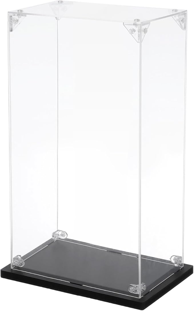 MECCANIXITY Acrylic Display Case, 4''x6''x12'' Clear Display Box Assemble Dustproof Display Box Storage Organizer for Collectibles Action Figures