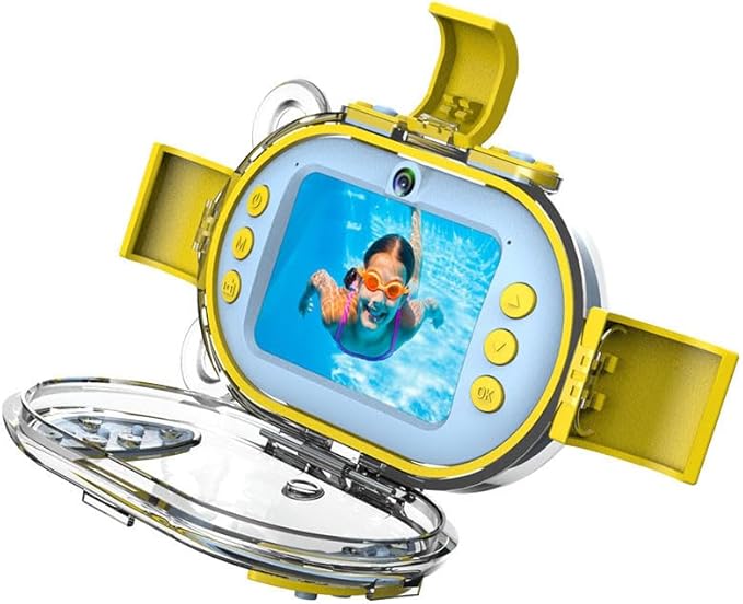 AGFA Photo Realikids Cam Waterproof - Kids Camera, Dual Lens, Selfie Mode, 2.4 inch LCD Screen, Photo Filters, 10m Waterproof Case, Lithium Battery