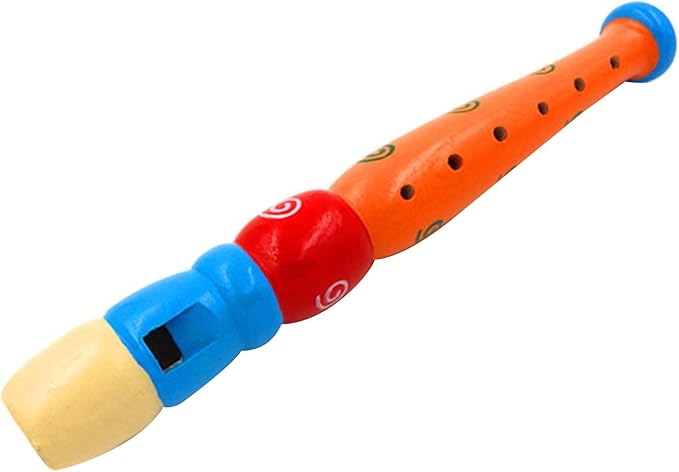 Small Wooden Recorders Flute Colorful Piccolo Early Education Music Sound Toys Learning Musical Instrument Piccolo