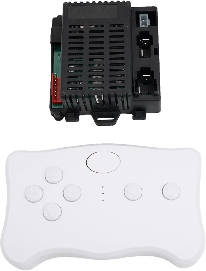 2.4G RC Remote Control Receiver 6V 12V 24V Electric Motor Controller Compatible for Children Electric Toy Car with Battery Installation Instructions(RX18 A 12V Full set)