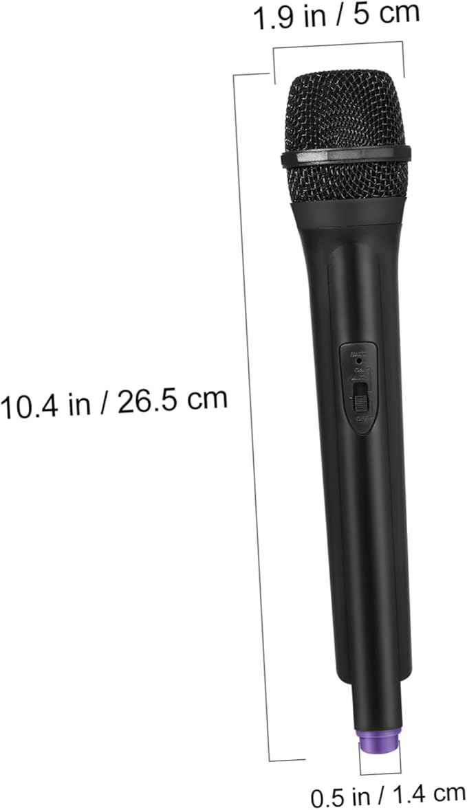 NUOBESTY Plastic Microphone Prop Fake Microphone for Kids Pretend Play Mic Toys Halloween Birthday Party Favors Stage or Costume Prop