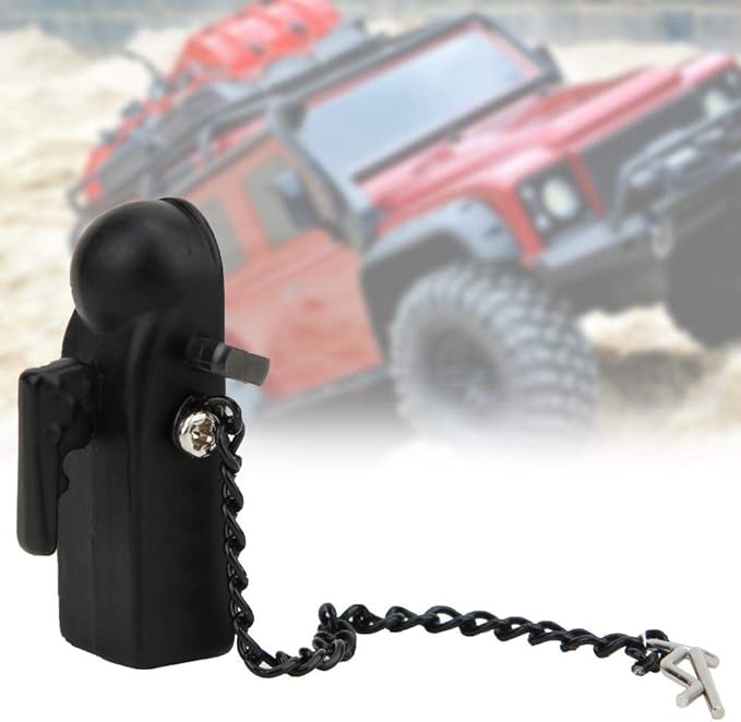 Drfeify Climbing car Trailer Attachment kit Compatible with 1/10 Scale 90046 90047 Cars(Black)