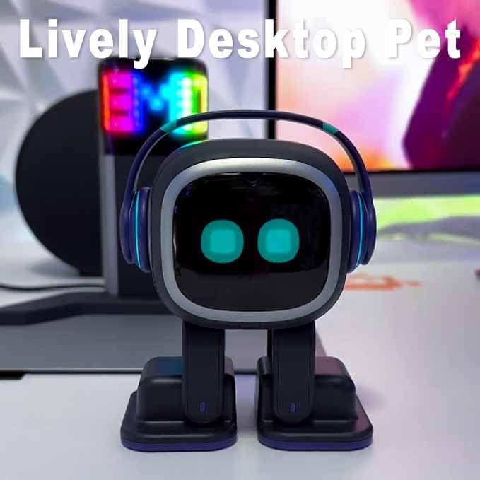 AI Desk Robot Companion - ChatGPT Enabled with Voice Commands & Dance Feature, Interactive Robot Pet with Personality, Comes with Charging Home Station