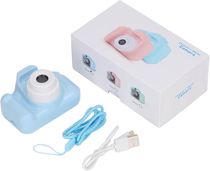 Kids Camera, 2.0in Screen Digital Video Camera USB Charging 400mAh Portable Children Camera Toy for Boys Girls, Christmas Birthday Festival Gifts for Kids, Support 32GB SD
