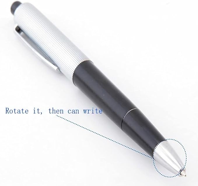 2Pcs Silver Shock Pen, Interesting Surprising Prank Items, Lightweight Shocking Practical Joke Shock Pen Toys Prank for Outdoor Novelty Gag Games
