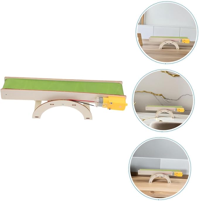 2pcs DIY Electric Conveyor Belt Kit Interactive Preschool Learning for Early Stem Education Fun Assembly Model for Science Engineering Projects