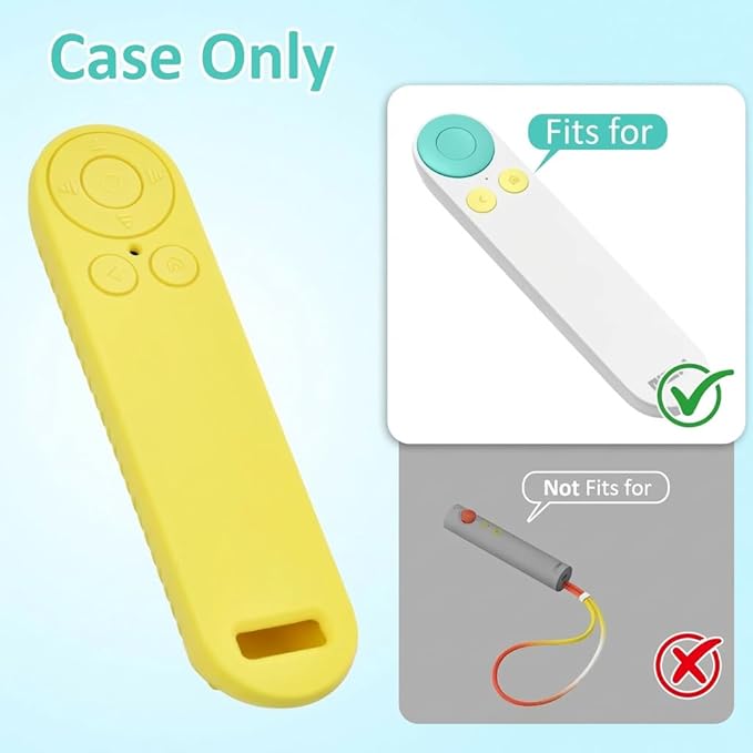 Silicon Cover for Nex Playground Game System Remote, Anti-Slip Shockproof Sleeve with 4 Pillars for Secure Placement, Dust & Water Resistant Protective Case with Lanyard - Yellow