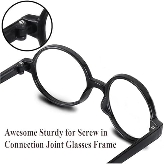 Wizard Theme Party Favors - Wand Pencils, Wizard Glasses with Round Frame No Lenses for Kid Student Magic Birthday Gift, School Party Supplies ,Halloween Decor,12pcs each