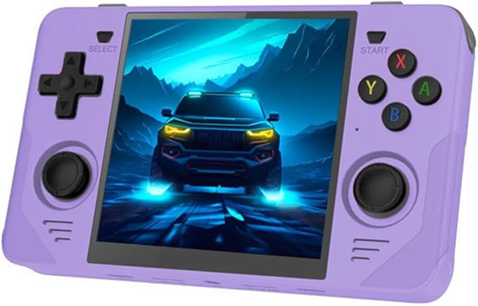 RGB30 Handheld Retro Game Console, 16+64G with 10,000 Games, JELOS System & RK3566 CPU, 4-inch IPS Acrade Portable Video Game Console for Kids Adults,WiFi&Bluetooth (Purple)