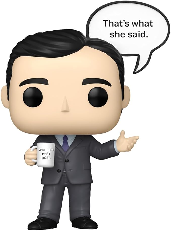 Funko Pop! Sayings: The Office - Michael Scott - Collectable Vinyl Figure - Gift Idea - Official Merchandise - Toys for Kids & Adults - TV Fans - Model Figure for Collectors and Display