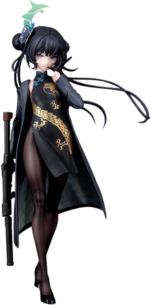 Ryuge Kisak Figure Statue Standing Pose Cheongsam Anime Figurine 7.87" Ryuge Kisak Action Figure Model Collectibles Desktop Decoration