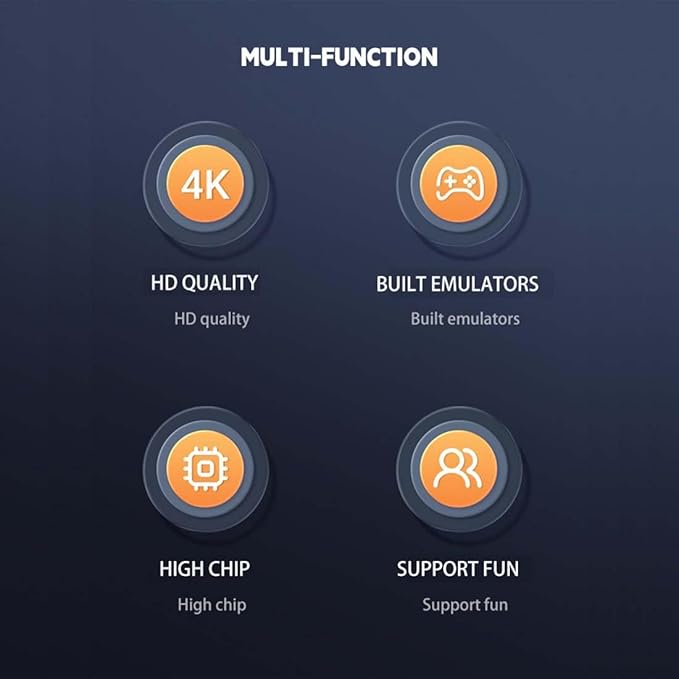 X2 Pro 4K Retro Game Stick, HD Home Video Game Console with 2 Wireless Controllers, HDMI Output, 30000+ Built-in Games (64GB)