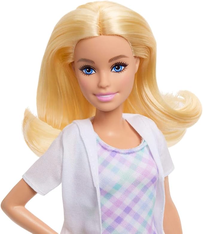 Barbie Careers Dentist Playset with Blonde Doll Wearing White Coat, Toddler Small Doll, Examination Chair & Accessories