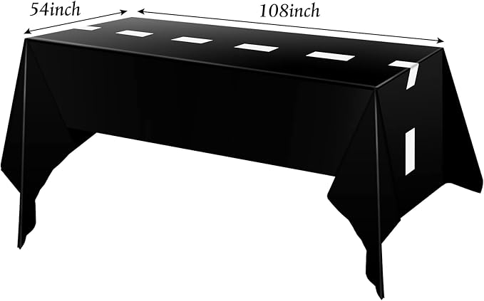 Irenare 3 Sheets Car Birthday Party Supplies Racing Party Decorations Road Tablecloth Racetrack Table Runner Table Covers for Car Theme Birthday, 54 x 108 Inch, Black