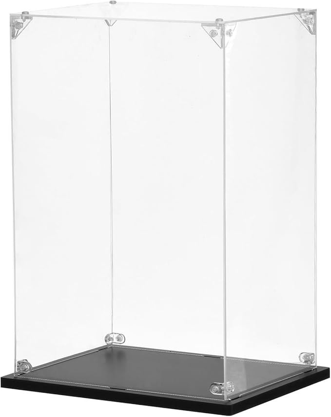 MECCANIXITY Acrylic Display Case, 8"x6"x11.8" Clear Display Box Assemble Dustproof Storage Organizer Showcase for Collectibles Action Figures