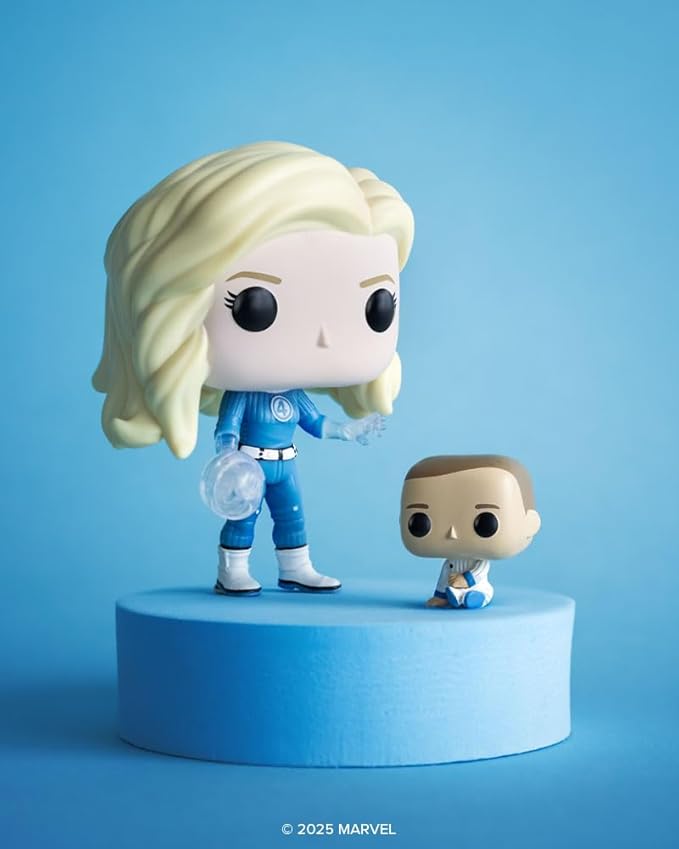 Funko Pop! & Buddy: The Fantastic Four: First Steps - Invisible Woman - Fantastic Four (2025) - Collectable Vinyl Figure - Gift Idea - Official Merchandise - Toys for Kids & Adults - Movies Fans