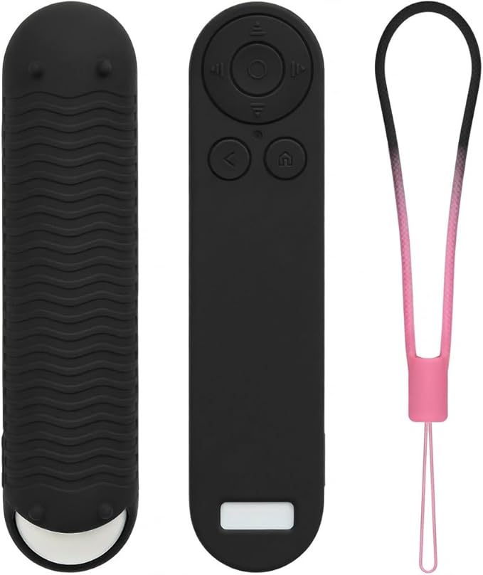 Silicon Cover for Nex Playground Game System Remote, Anti-Slip Shockproof Sleeve with 4 Pillars for Secure Placement, Dust & Water Resistant Protective Case with Lanyard-Black
