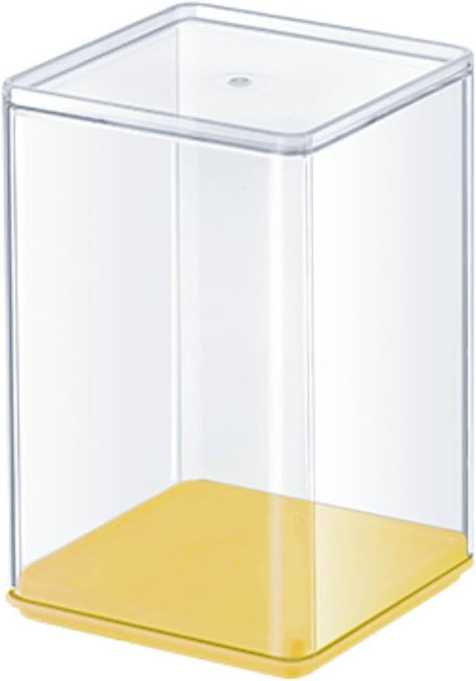 Clear Figure Display Case 3x3x4.5 inch Small Acrylic Figurine Storage Box Showcase for Collectibles Minifigure Mini Dolls Toys Organizer