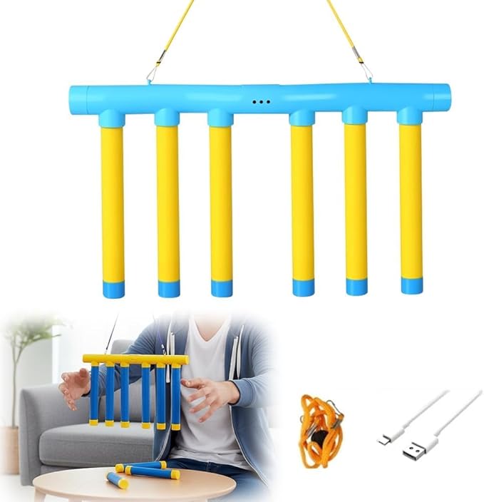 Reflex Drop Sticks Challenge Game, Reaction & Catching Sticks Game for Kids & Adults, 2026 New Hand-Eye Coordination Training Toy, 3 Adjustable Speeds, Family Party & Indoor Outdoor Fun (Blue)